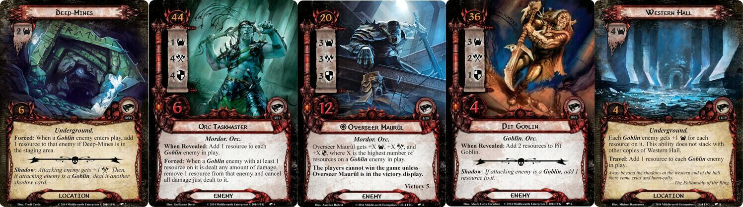 Le Seigneur des Anneaux: Le Jeu de Cartes - Deck Cauchemar - Khazad-Dûm Cartes