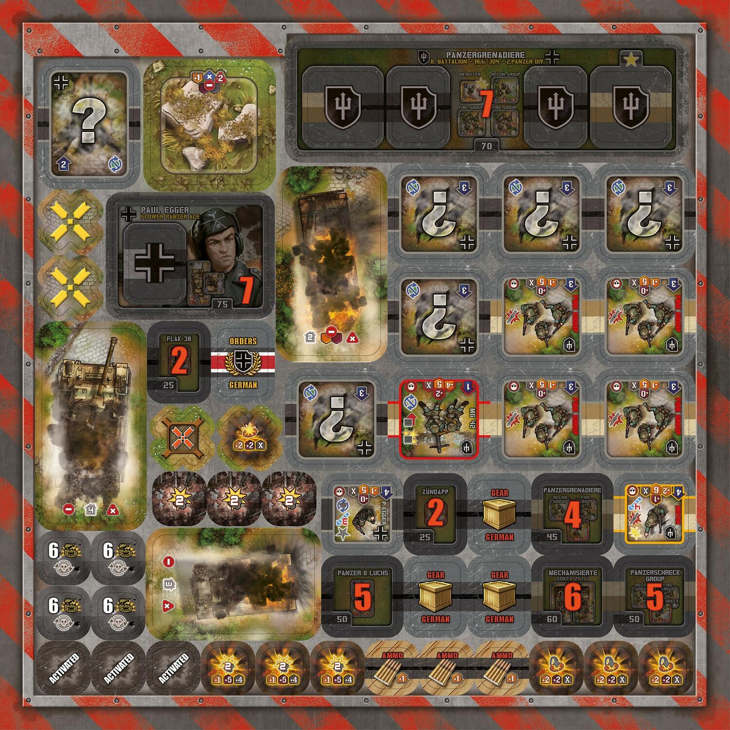 Heroes of Normandie: Big Red One Edition Tuiles