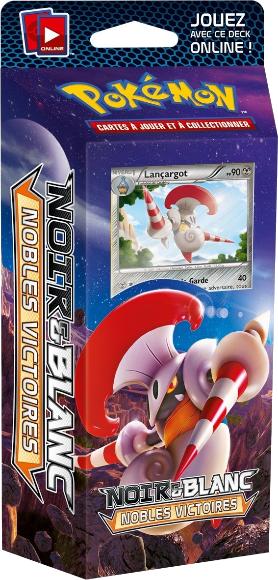 Pokémon: Noir & Blanc - Nobles Victoires - Lançargot Cover Transparent