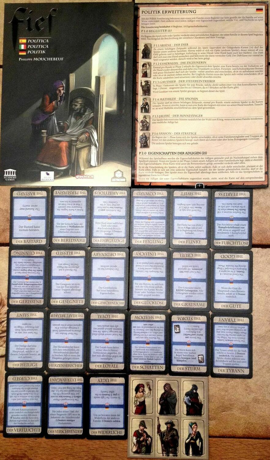 Fief: France 1429 - Politique Eclate