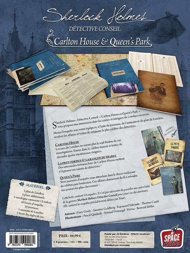 Sherlock Holmes Détective Conseil: Carlton House & Queen's Park Back