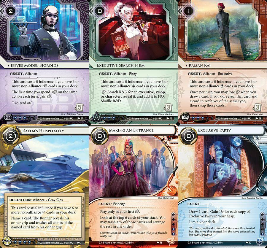 Android: Netrunner - L'Île de Salsette Cartes