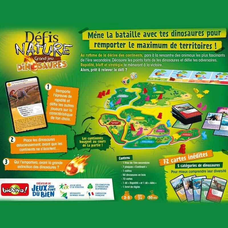Défis Nature: Grand Jeu - Dinosaures Back