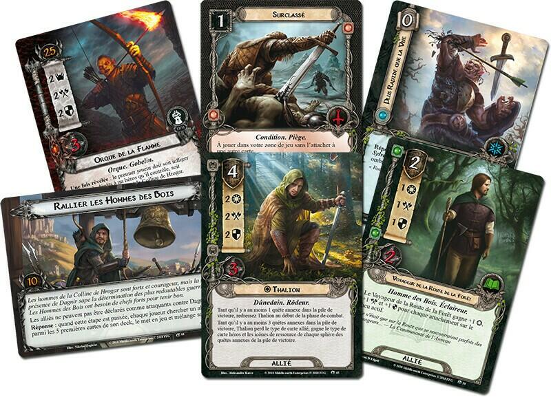 Le Seigneur des Anneaux: Le Jeu de Cartes - Des Flammes dans la Nuit Cartes