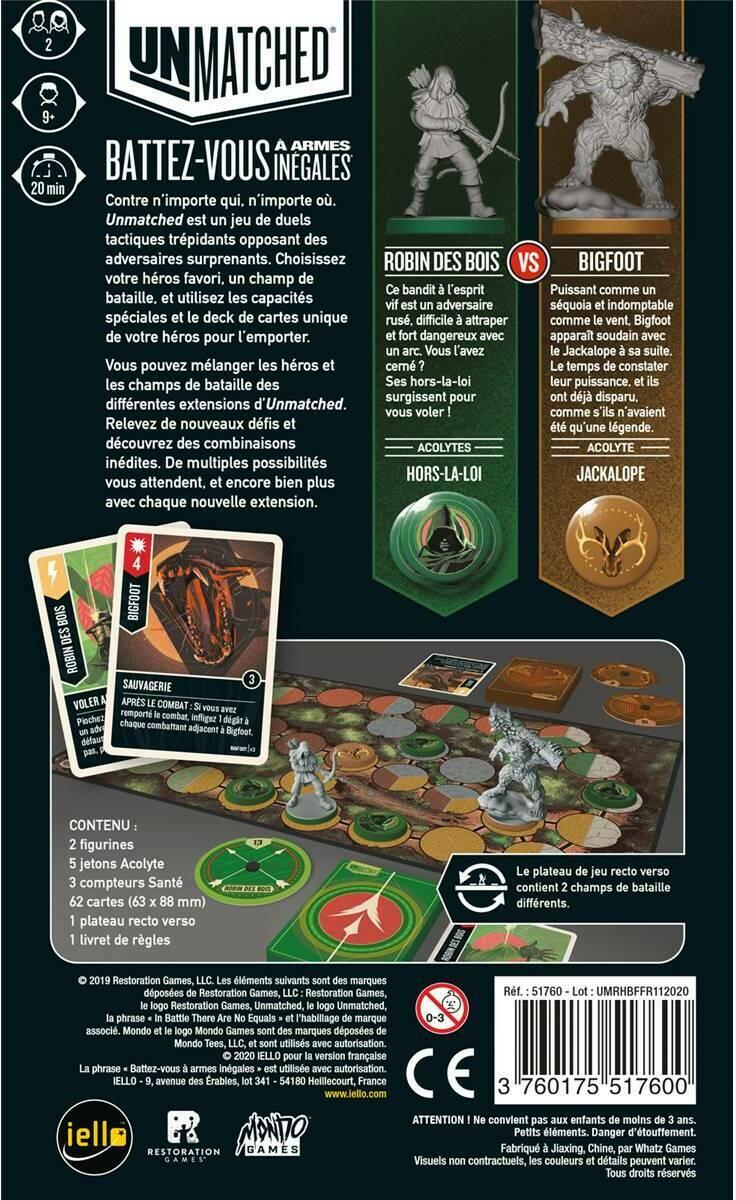 Unmatched: Robin des Bois vs Bigfoot Back