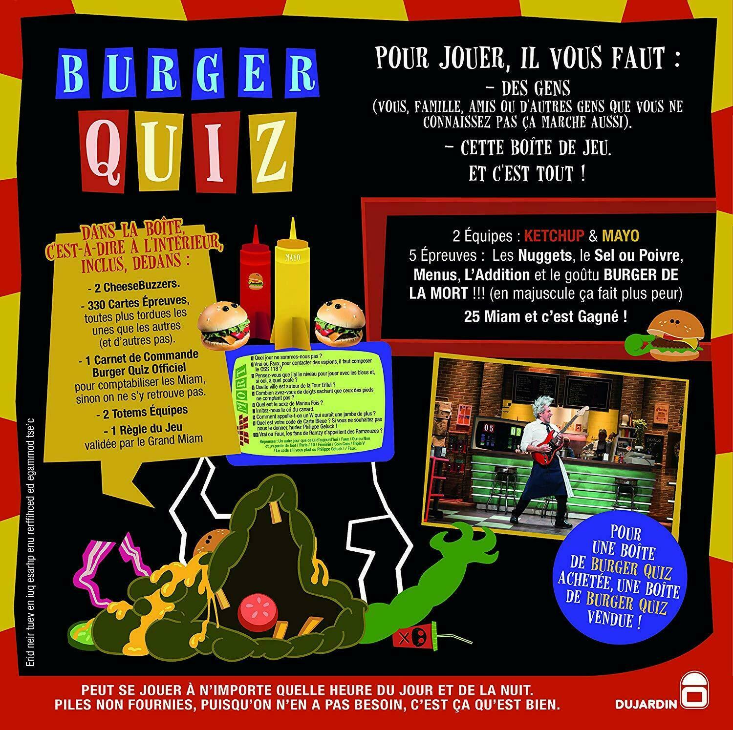 Burger Quiz Back