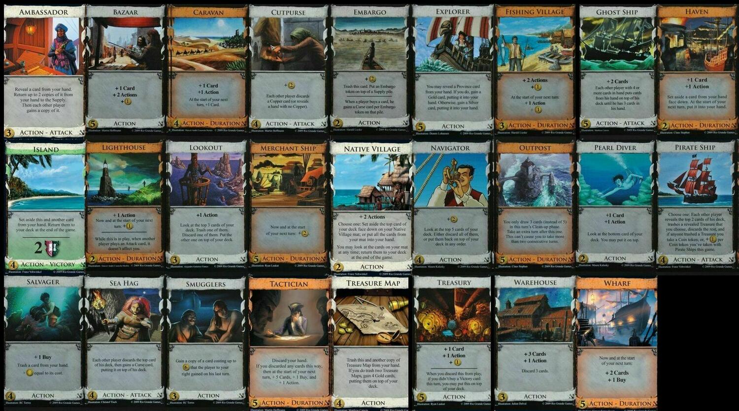 Dominion: Seaside Cards