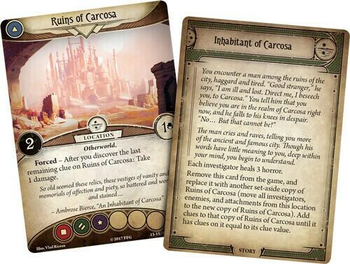 Horreur à Arkham: Le Jeu de Cartes - La Pâle Carcosa Cartes