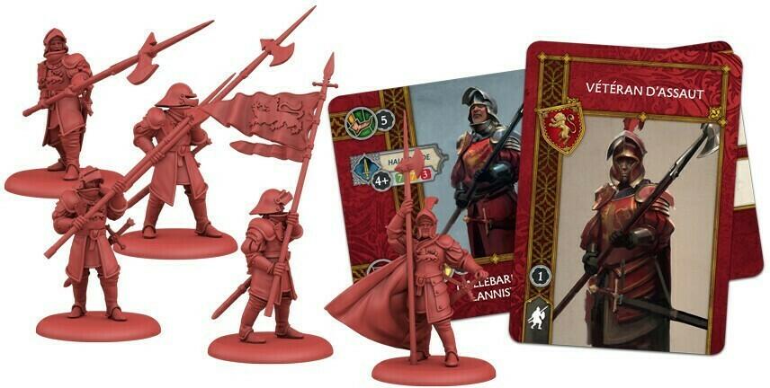 Le Trône de Fer: Le Jeu de Figurines - Hallebardiers Lannister Eclate