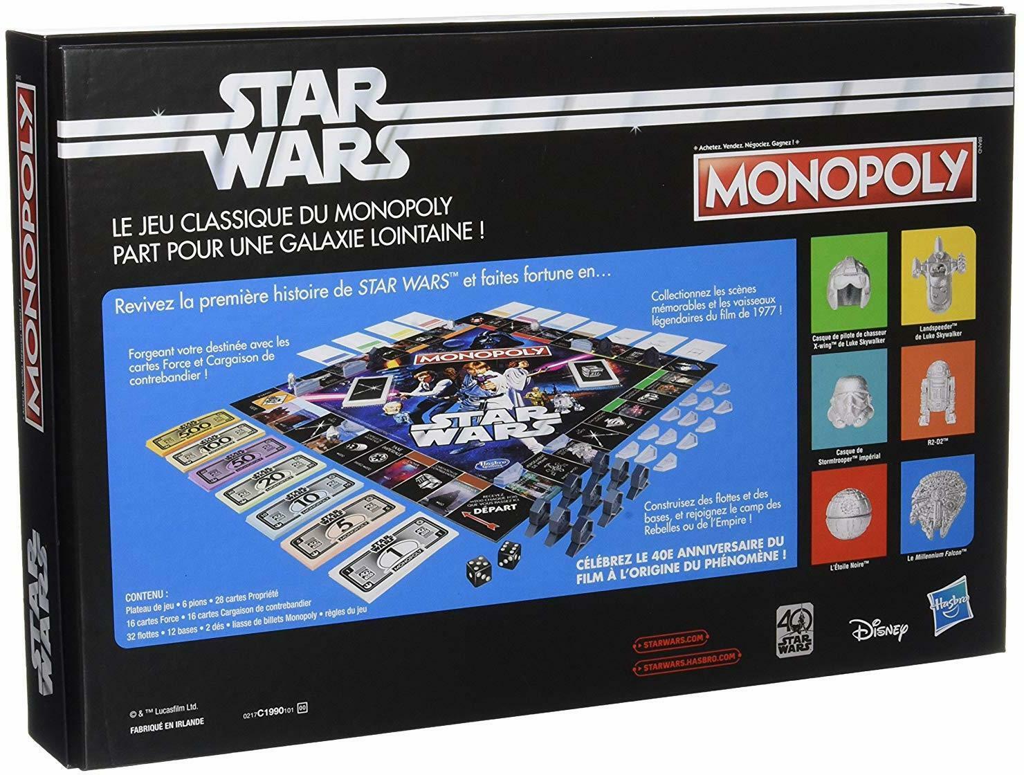 Monopoly: Star Wars - Édition Spéciale 40e Anniversaire Back 3d