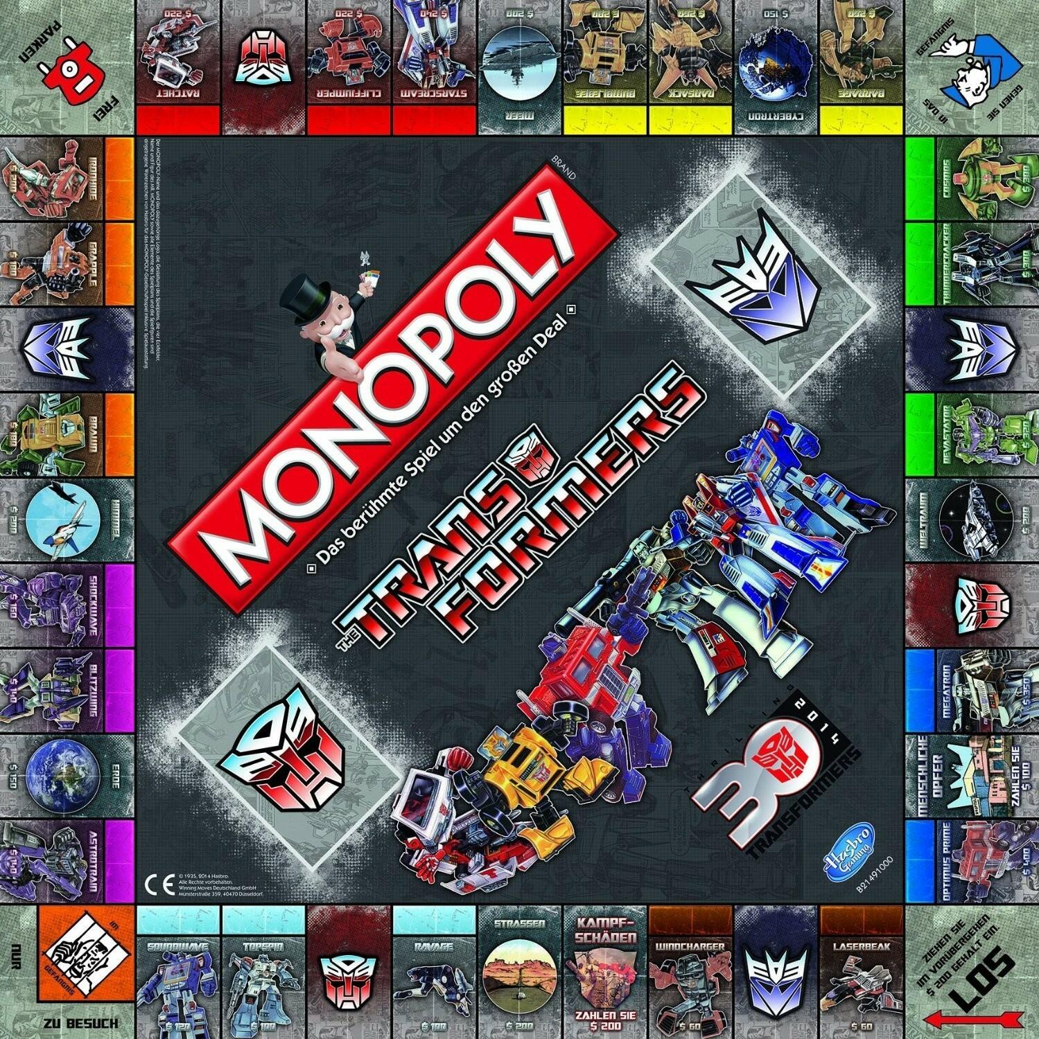 Monopoly: The Transformers - Retro Edition Plateau