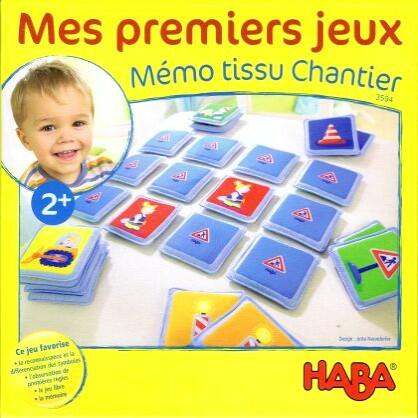 Mes Premiers Jeux: Mémo Tissu Chantier Cover