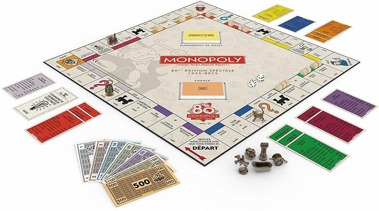 Monopoly: 80 ans Édition Spécial 1935-2015 Eclate