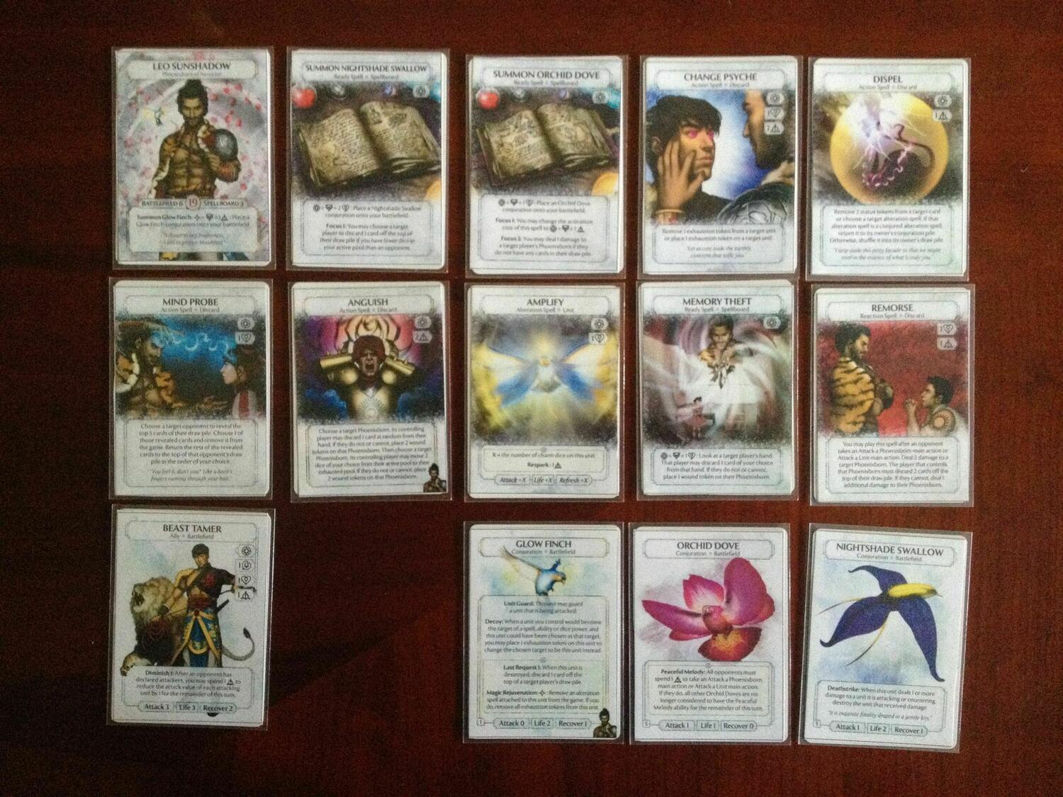 Ashes: Le Rugissement de la Rose Cartes