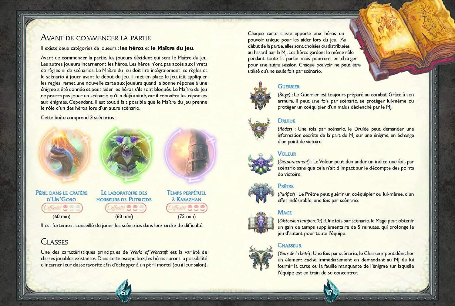 Escape Box: World of Warcraft Règle