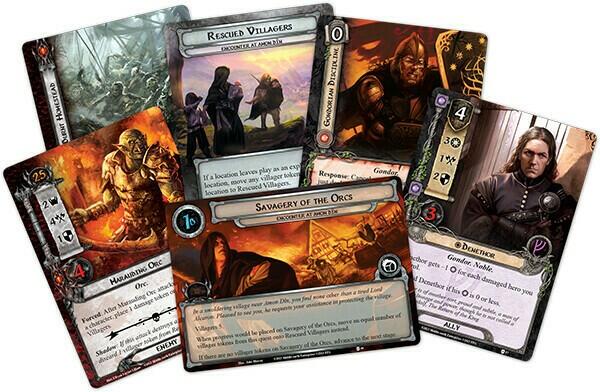 Le Seigneur des Anneaux: Le Jeu de Cartes - Rencontre à Amon Dîn Cartes
