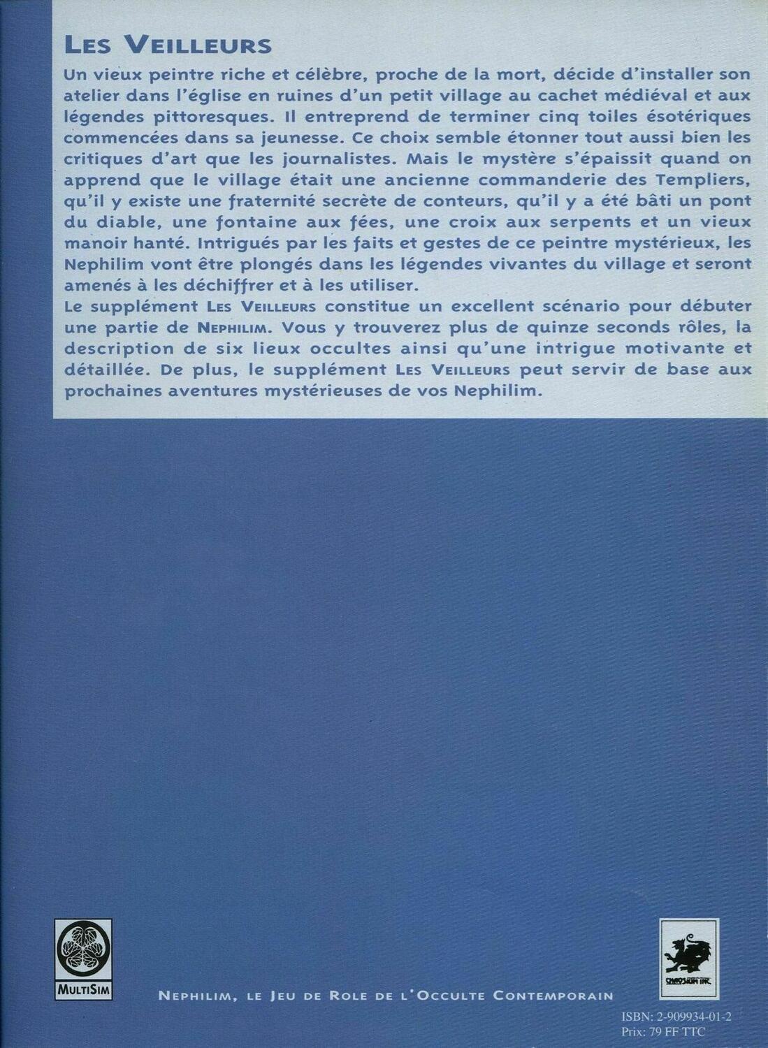 Nephilim: Les Veilleurs Back