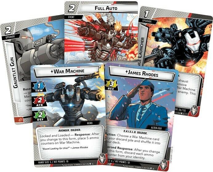 Marvel Champions: Le Jeu de Cartes - War Machine Cartes