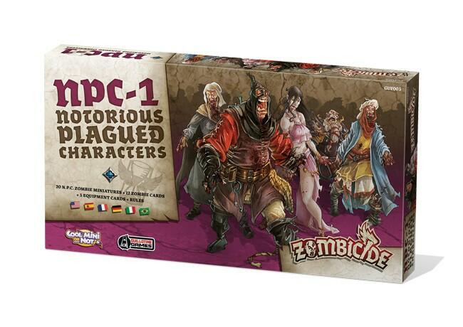 Zombicide: Black Plague - NPC-1 - Notorious Plagued Characters Cover 3d
