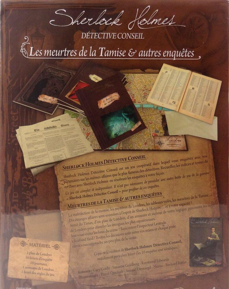 Sherlock Holmes Détective Conseil: Les meurtres de la Tamise et autres enquêtes Back