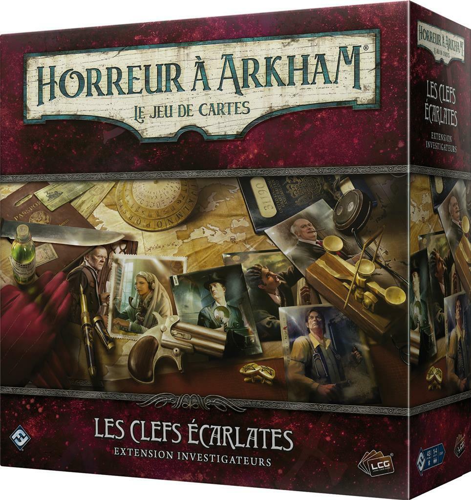 Horreur à Arkham: Le Jeu de Cartes - Les Clefs Écarlates - Investigateurs Cover 3d