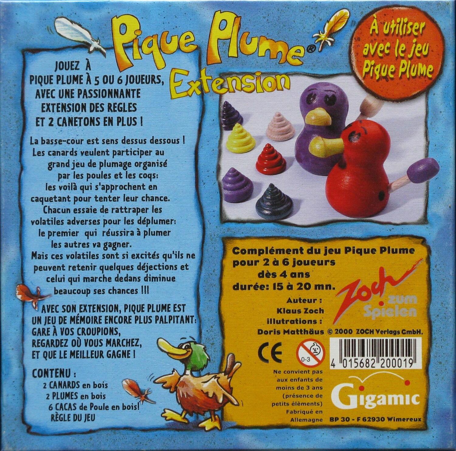 Pique Plume: Extension Back