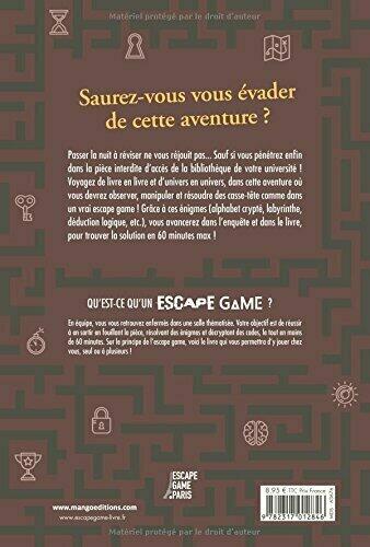 Escape Game: Une Nuit à La Bibliothèque Back