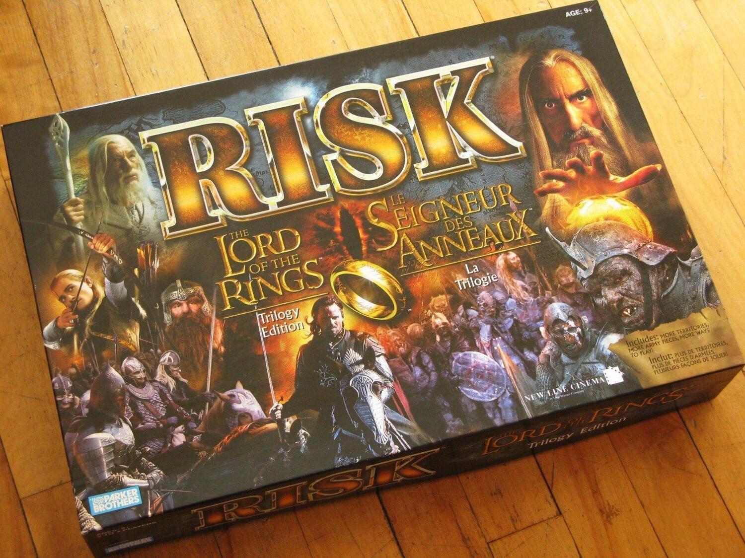 Risk: Le Seigneur des Anneaux - La Trilogie Cover 3d