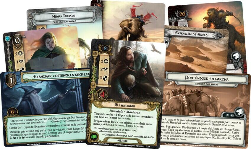 Le Seigneur des Anneaux: Le Jeu de Cartes - Course en Harad Cartes