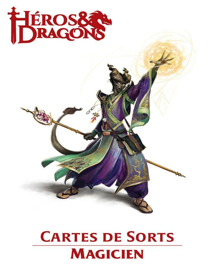 Héros & Dragons: Cartes de Sorts - Magicien Cover