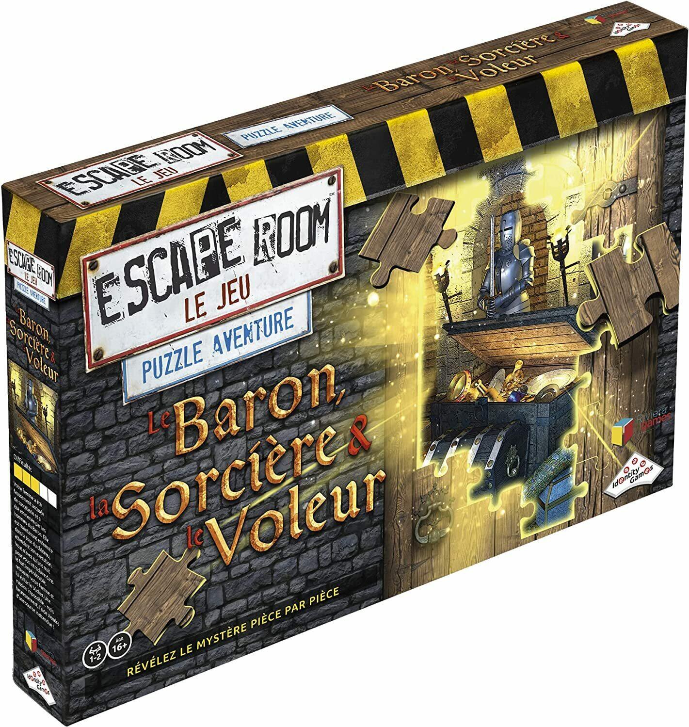 Escape Room: Le Jeu - Puzzle Aventure - Le Baron, La Sorcière & Le Voleur Cover 3d