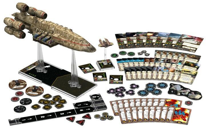 Star Wars: X-Wing - Le Jeu de Figurines - Croiseur C-ROC Eclate