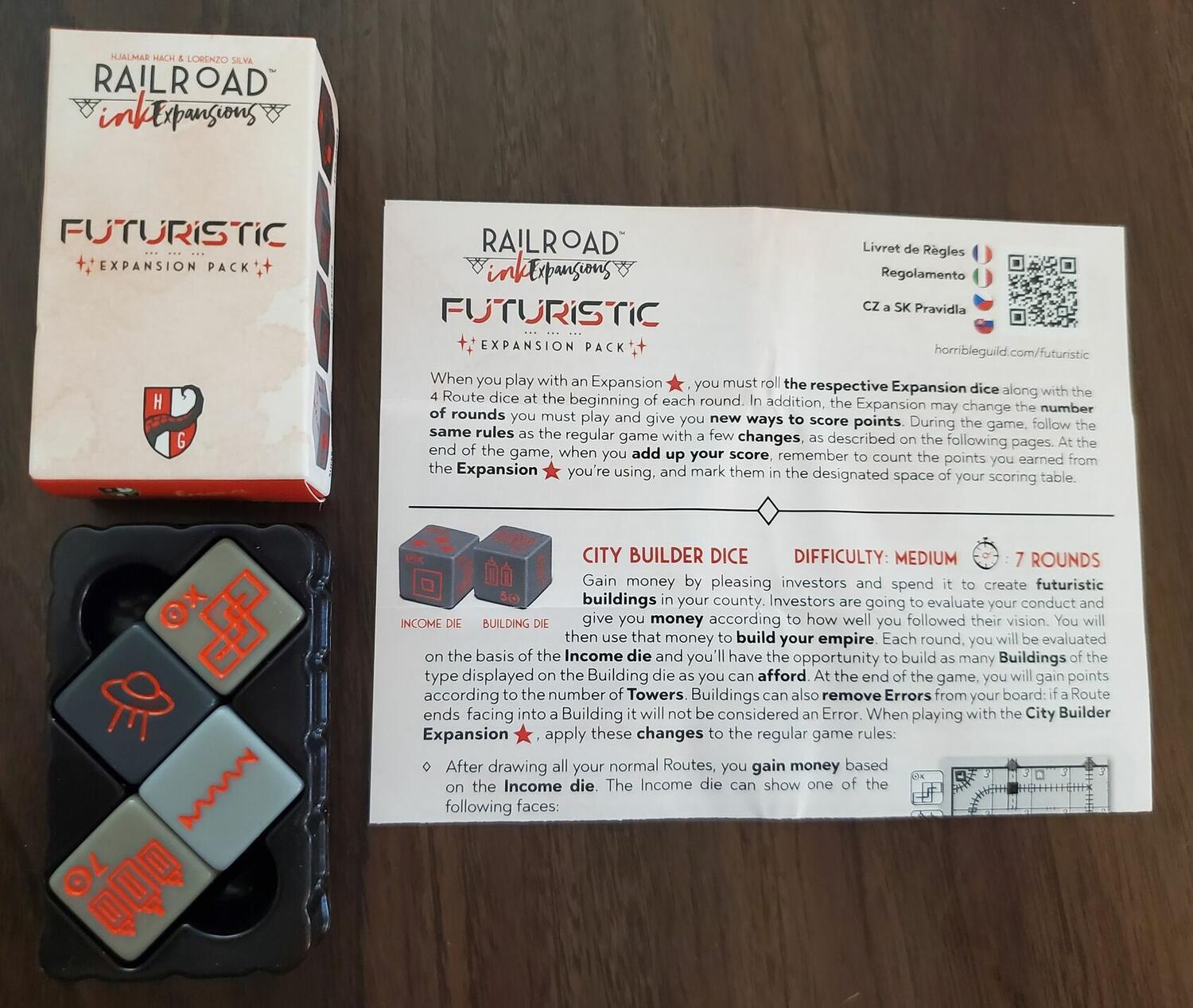 Railroad Ink: Futuristic Eclate