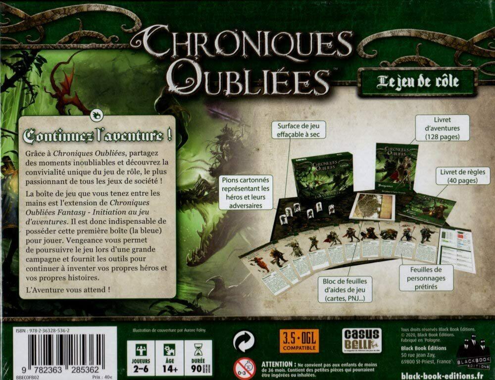 Chroniques Oubliées: Le Jeu de Rôle - Initiation au Jeu d'Aventures - Vengeance Back