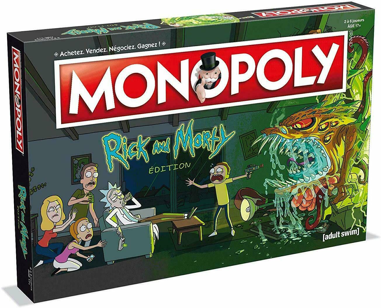 Monopoly: Rick and Morty Français Cover 3d