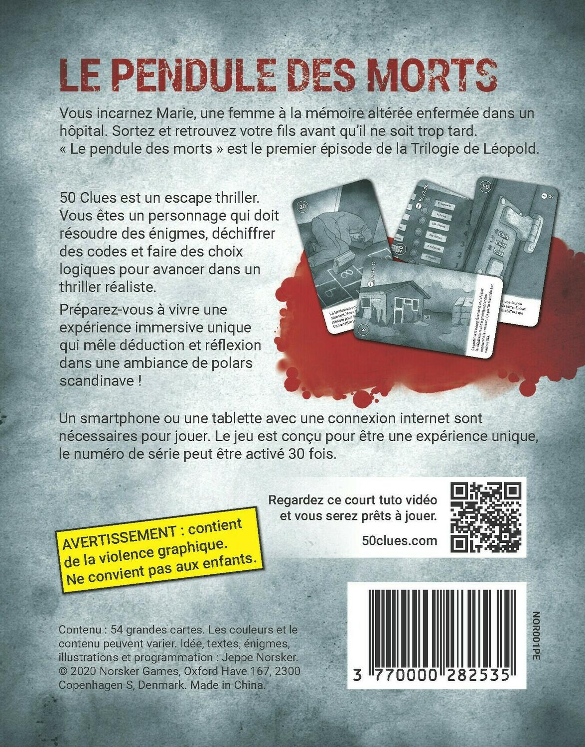 50 Clues: Escape Thriller - Le Pendule des Morts Back