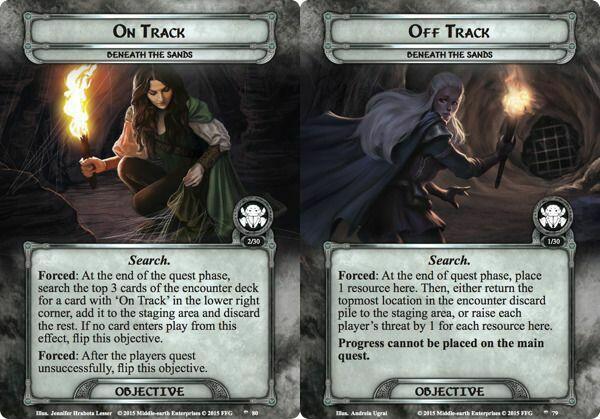 Le Seigneur des Anneaux: Le Jeu de Cartes - Sous les Sables Cartes