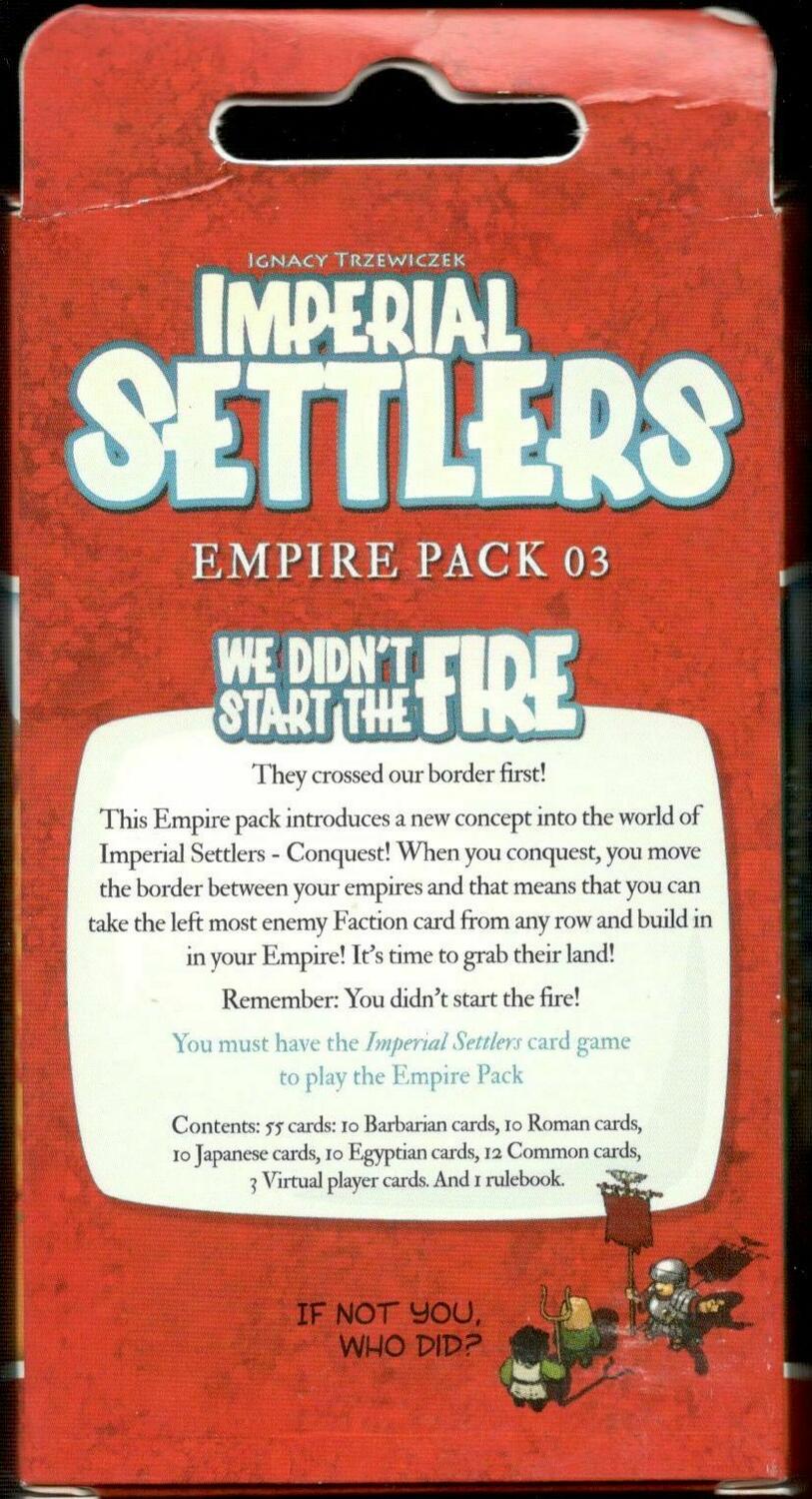 Imperial Settlers: We Didn't Start The Fire Back