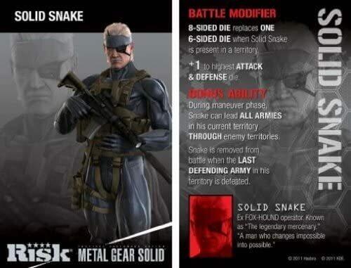 Risk: Metal Gear Solid - Limited Edition Cartes