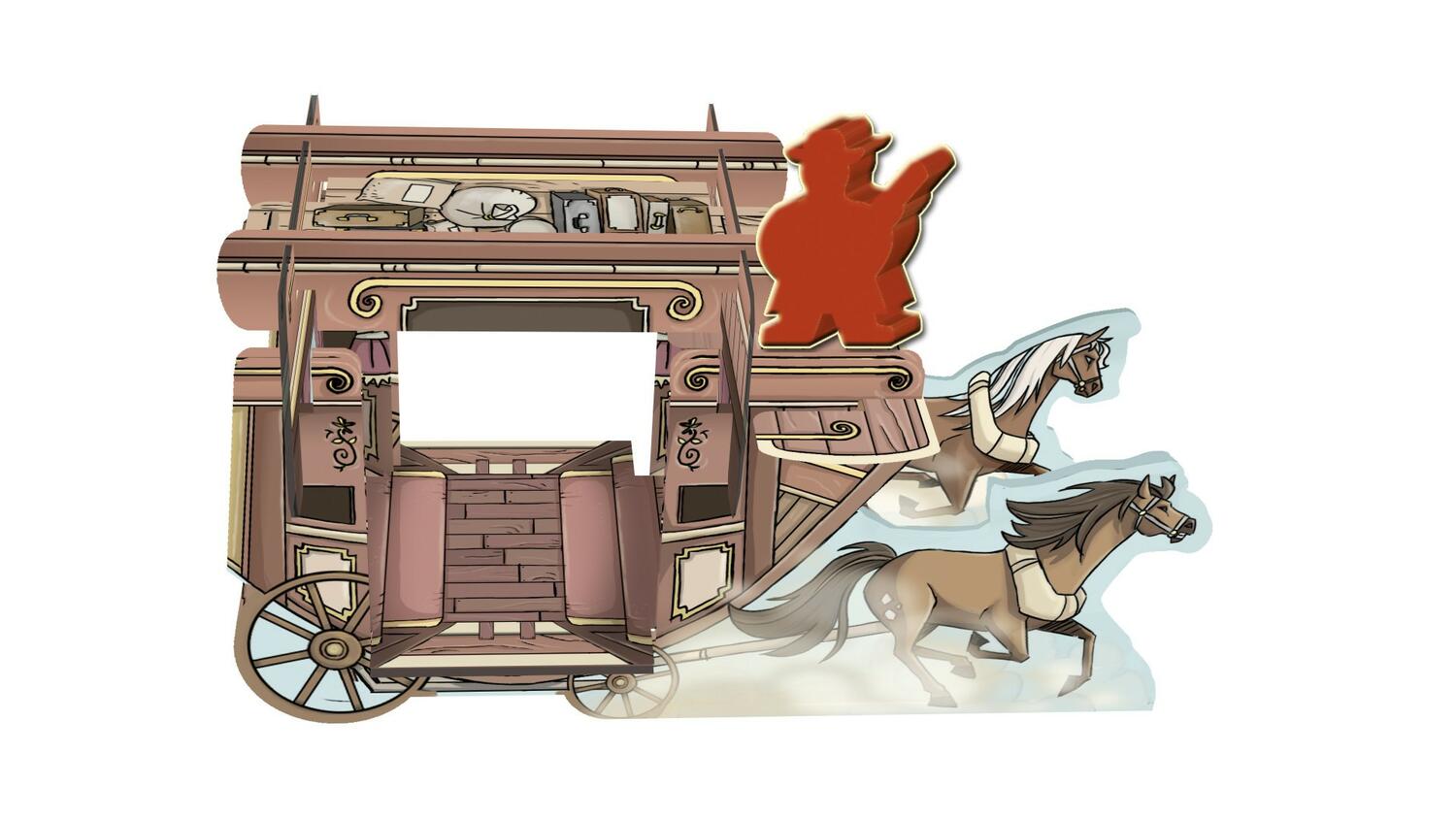 Colt Express: Chevaux et Diligence Exemple