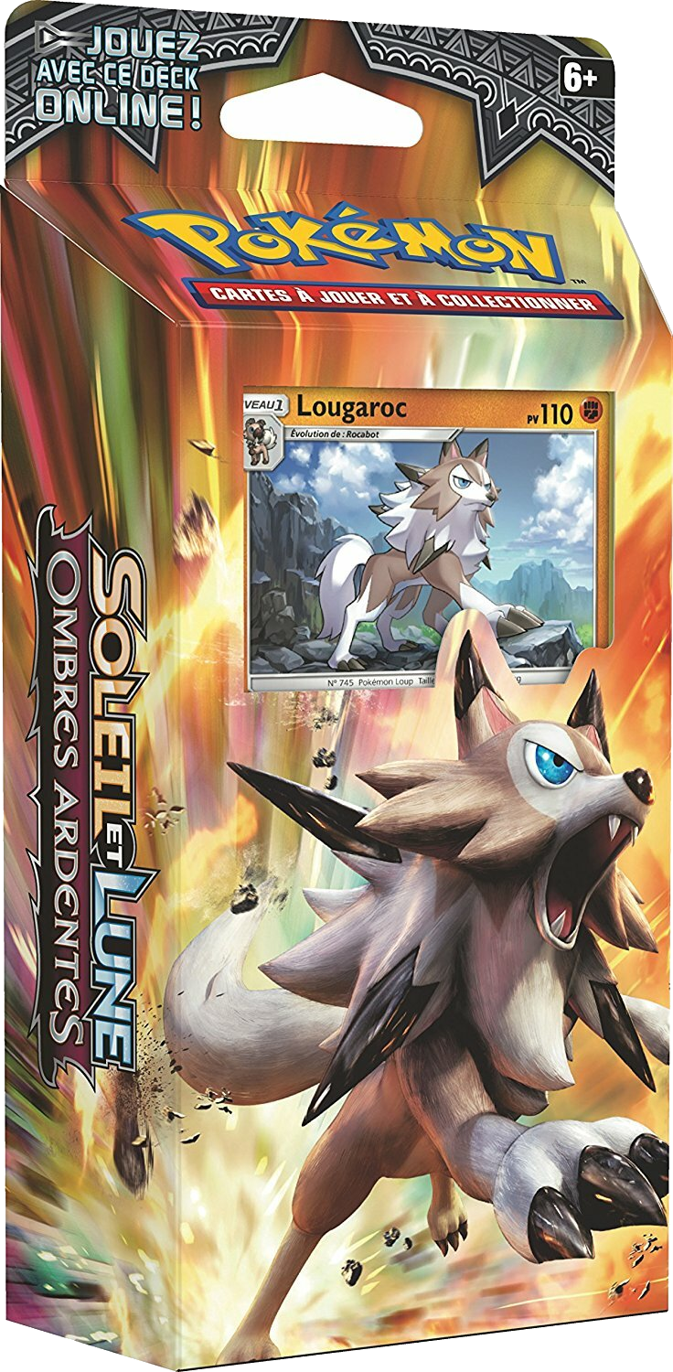 Pokémon Soleil et Lune: Ombres Ardentes - Lougaroc Cover Transparent