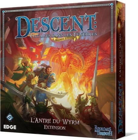 Descent: Voyages Dans les Ténèbres (Seconde Édition) - L'Antre du Wyrm Cover 3d