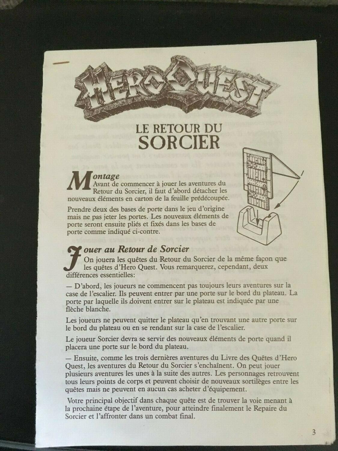 HeroQuest: Le Retour du Sorcier Règle