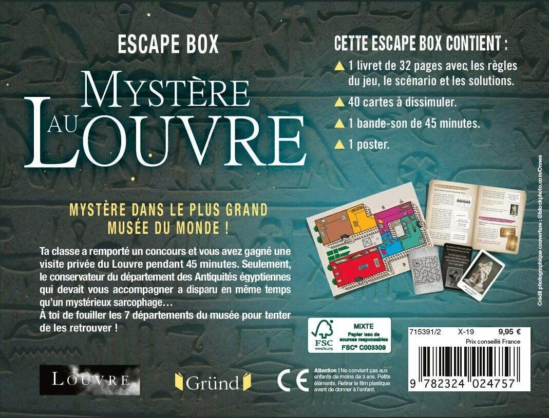 Escape Box: Mystère au Louvre Back