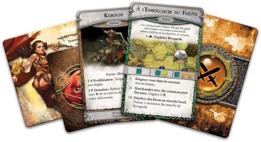 Runebound: La Lame Dorée Cartes