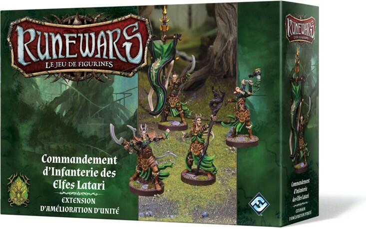 Runewars: Le Jeu de Figurines - Commandement d’Infanterie des Elfes Latari Cover 3d