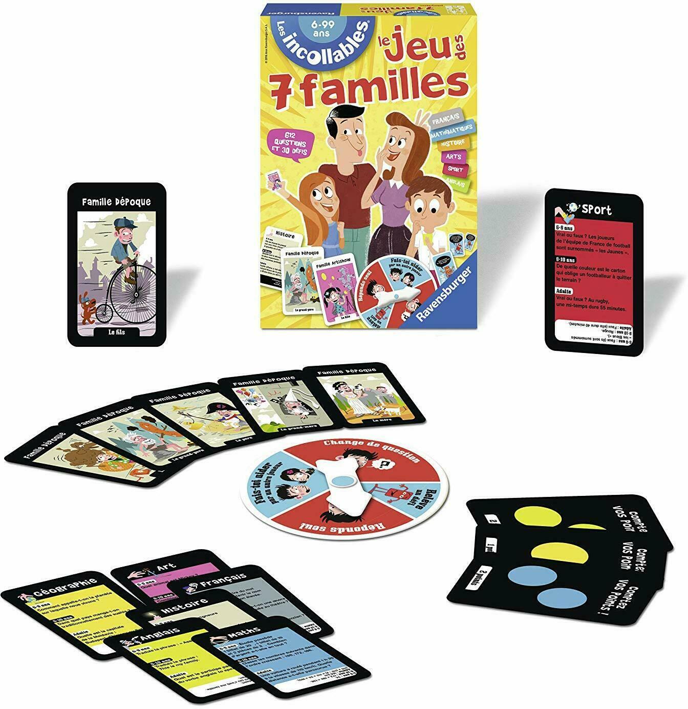 Les Incollables: Le Jeu des 7 Familles Eclate