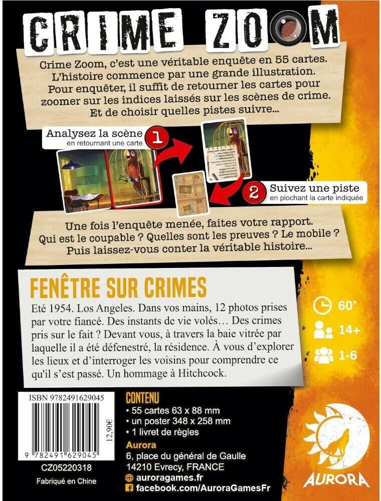Crime Zoom: Fenêtres sur Crimes Back