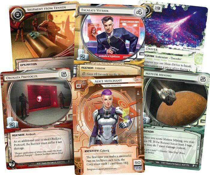 Android: Netrunner - De Sang et d'Eau Cartes