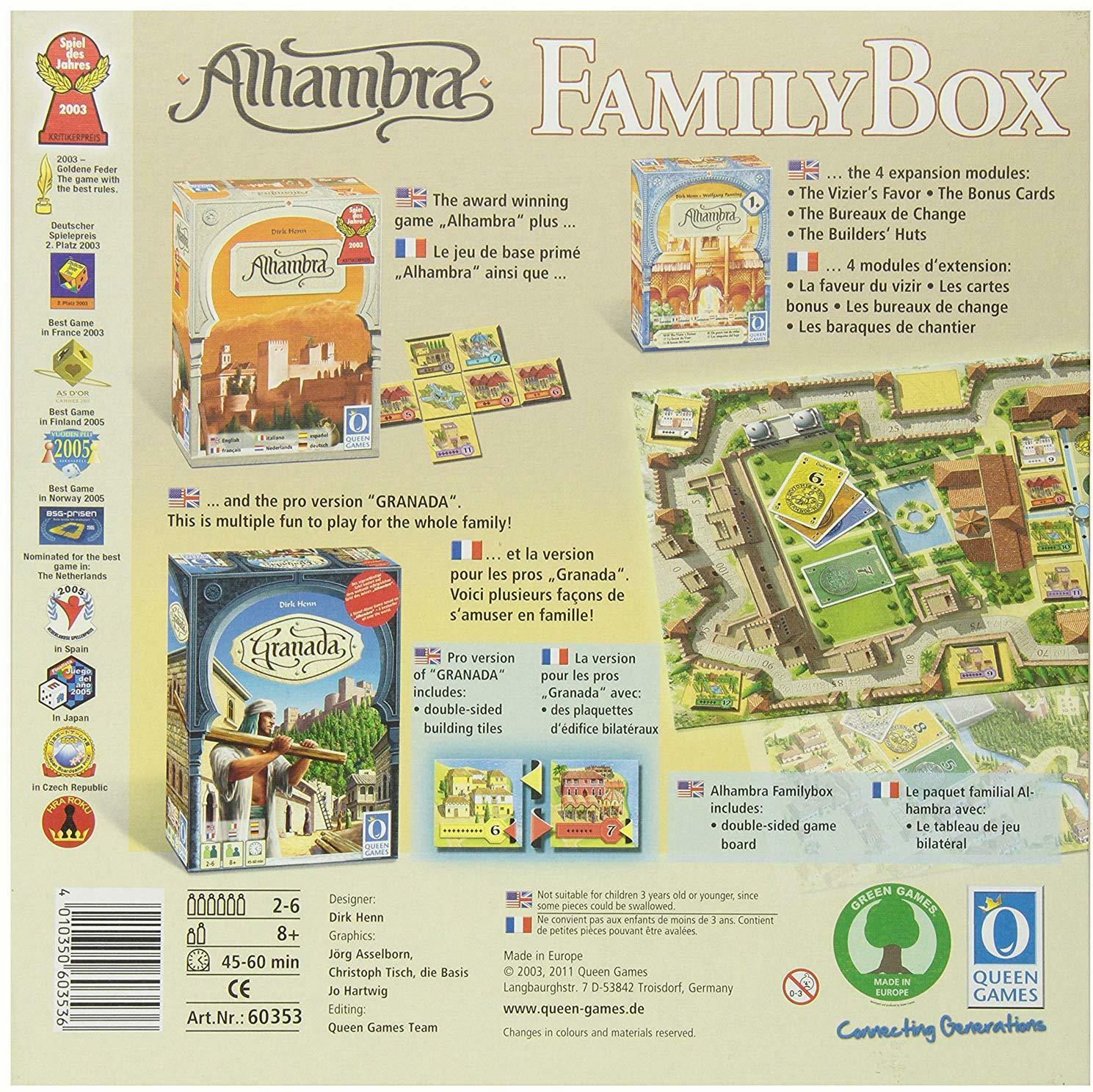 Alhambra: Family Box Back